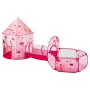 3 in 1 Kids Play Tent with Tunnel for Girls, Princes, Boys, Babies and Toddlers, Indoor/Outdoor Pop Up Playhouse with Carrying B