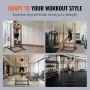 Power Tower Dip Station, 8-Level Height Adjustable Pull Up Bar Stand, Multi-Function Strength Training Workout Equipment, Home G