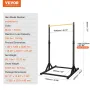 Power Tower Dip Station, 8-Level Height Adjustable Pull Up Bar Stand, Multi-Function Strength Training Workout Equipment, Home G