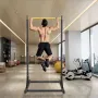 Power Tower Dip Station, 8-niveau Højde Justerbar Pull Up Bar