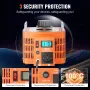 3000VA Auto Variable Voltage Transformer, 10 Amp, 230V Input 0-300V Output AC Voltage Regulator, with LCD Display 4 Extra Fuses 