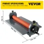 51" 1300MM Manual Cold Roll Laminator Vinyl Photo Film Mounting Laminating Machine Cold Roll Laminating Machine