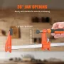 Bar Clamps for Woodworking, 2-Pack 914.4 mm Clamp/Spreader, Quick-Change F Clamp with 600 lbs Load Limit, 63.5 mm Throat Depth, 