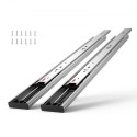 10 par på 558,8 mm skuffe lysbilleder Side Mount Rails, Heavy Duty Full Extension Steel Track, Soft-close Sougiseless Guide