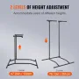 Power Tower Dip Station, 2-niveau Højde Justerbar Pull Up Bar
