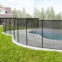 Pool Fence, 1.21 × 32.91 m Pool Fences for Inground Pools, Removable Child Safety Pool Fencing, Easy DIY Installation Swimming P