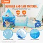 3 in 1 Kids Play Tent with Tunnel, Basketball Hoop for Boys, Girls, Babies and Toddlers, Indoor/Outdoor Pop Up Playhouse with Ca