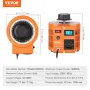 2000VA Auto Variable Voltage Transformer, 6.6 Amp, 230V Input 0-300V Output AC Voltage Regulator, with LCD Display 4 Extra Fuses