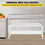 Double Overshelf, Double Tier Stainless Steel Overshelf, 72 in Length x 12 in Width Double Deck Overshelf, Height Adjustable Ove
