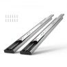 10 par på 355,6 mm skuffe lysbilleder Side Mount Rails, Heavy Duty Full Extension Steel Track, Soft-close Sougiseless Guide