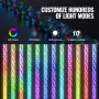 1 PC 3 FT Whip Light with Spring Base, Led Whip Light with APP & Remote Control, Waterproof 360° Spiral RGB Chasing Lighted Whip