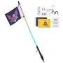 1 PC 3 FT Whip Light with Spring Base, Led Whip Light with APP & Remote Control, Waterproof 360° Spiral RGB Chasing Lighted Whip