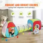 3 in 1 Kids Play Tent with Tunnel for Boys, Girls, Babies and Toddlers, Indoor/Outdoor Pop Up Playhouse with Carrying Bag & Band