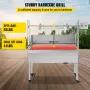 Rotisserie Grill 60 KG/132 LBS BBQ Rotisserie Grill Roaster with Baffle Charcoal Spit Roast Machine 25W Charcoal Bearing Lamb Sp