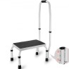 Step Stool Ladder 3 Adjustable Height with Handle Max Load 150KG for RVs