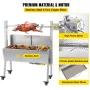 Rotisserie Grill 60 KG/132 LBS BBQ Rotisserie Grill Roaster with Baffle Charcoal Spit Roast Machine 25W Charcoal Bearing Lamb Sp