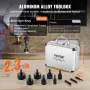 Diamond Core Drill Bit Set, 10 PCS 6/10/12/20/25/30/35/40/45/50mm Diamond Hole Saw Kit, Triangular Shank, with Storage Case for 