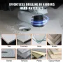 Diamond Core Drill Bit Set, 10 PCS 6/10/12/20/25/30/35/40/45/50mm Diamond Hole Saw Kit, Triangular Shank, with Storage Case for 