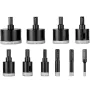 Diamond Core Drill Bit Set, 10 PCS 6/10/12/20/25/30/35/40/45/50mm Diamond Hole Saw Kit, Triangular Shank, with Storage Case for 