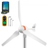 Wind Turbine Generator, 12V/AC Wind Turbine Kit, 400W Wind Power Generator w/Wind & Solar Controller 3 Blades Auto Adjust