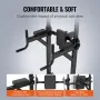 Power Tower Dip Station, 10-Level Height Adjustable Pull Up Bar Stand, Multi-Function Home Gym Strength Training Fitness Workout
