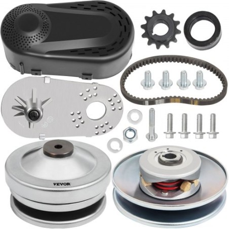 Torque Converter 4-7HP Go Kart Clutch 1Inch Replaces Comet TAV2 Manco 10T 40 or 41 and 12T 35 Chain Drive Belt (1" 10T "