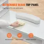 Manikure bord glas top neglebord makeup dressing station med