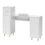 Manikure bord glas top neglebord makeup dressing station med