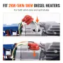 Diesel Heater Glow Plug Kit, Ceramic Glow Plug Repair Kit, Air Diesel Parking Heater Part with Removal Fitting Tool, Diesel Heat