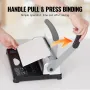 Binding Machine, Comb Binding Machine 21-Holes Binding 450 Sheets, Book Binder Machine with 100 PCS 9.53 mm Comb Binding Spines,