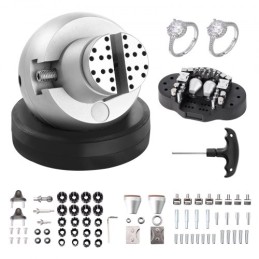 Ball Vise, 5 "Graving Setting Tool, 360â ° Rotation Graving Block Vise, 69 PCS Attachment Smykker Graving Block Tools