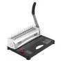 Binding Machine, Comb Binding Machine 21-Holes Binding 450 Sheets, Book Binder Machine with 100 PCS 9.53 mm Comb Binding Spines,