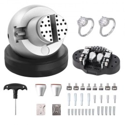 Ball Vise, 5 "Engraving Setting Tool, 360â ° Rotation Engraving Block Vise, 35 pcs Attachment smykker graveringsblokværktøjer