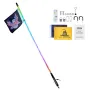 LED piskelys 1pc 5ft RGB Spiral Antenna Light Remote App til