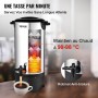 Commercial Coffee Urn 50 Cup Stainless Steel Coffee Dispenser Fast Brew