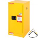 Flammable Safety Cabinet, 16 Gal, Cold-Rolled Steel Flammable Liquid Storage Cabinet, 18.1 x 18.1 x 35.4 in Explosion Proof