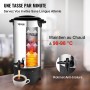Commercial Coffee Urn 50 Cup Stainless Steel Coffee Dispenser Fast Brew