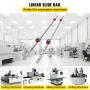 2x 15-1500mm Lineær guideway Rail med 4 stk
