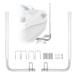 Boat Trailer Guide, 1.1M Adjustable Design Trailer Guide Poles, 2PCS Rustproof Galvanized Steel Trailer Guide ons, Trailer