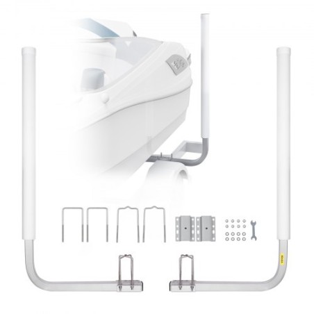 Boat Trailer Guide, 1.1M Adjustable Design Trailer Guide Poles, 2PCS Rustproof Galvanized Steel Trailer Guide ons, Trailer