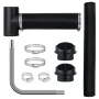 Diesel Heater Pipe Ducting Set, 76 mm Extendable Air Duct Hose, 25 mm Stainless Steel Exhaust Pipe, 2 Air Vents, Tee Air Outlet 