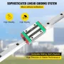 2X 15-1500mm Linear Guideway Rail with 4Pcs Pillow Block Carriage Bearing Block for 15mm Slotted Block Square Block Linear Rail 