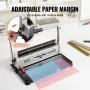 Coil Spiral Binding Machine, Manual Book Maker 34-Holes Binding 120 Sheets, Punch Binder with Adjustable 3/16" - 9/16" Coil Bind
