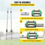 2x 15-1500mm Lineær guideway Rail med 4 stk