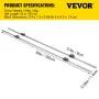 2x 15-1500mm Lineær guideway Rail med 4 stk