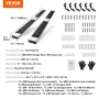 Running Boards, 6" Step Bars Compatible with 2009-2018 Dodge Ram 1500/2010-2023 Ram 2500/3500 (Includes 2019-2023 Classic) Crew 