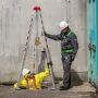 Confined Space Tripod Kit, 544 kg Winch, Confined Space Tripod 2.13 m Legs and 30 m Cable, Confined Space Rescue Tripod 10 m Fal