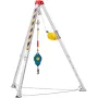 Confined Space Tripod Kit, 544 kg Winch, Confined Space Tripod 2.13 m Legs and 30 m Cable, Confined Space Rescue Tripod 10 m Fal