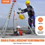 Confined Space Tripod Kit, 816.4 kg Winch, Confined Space Tripod 2.13 m Legs and 30 m Cable, Confined Space Rescue Tripod 10 m F