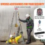 Confined Space Tripod Kit, 816.4 kg Winch, Confined Space Tripod 2.13 m Legs and 30 m Cable, Confined Space Rescue Tripod 10 m F